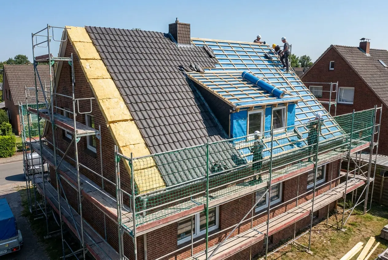 Energetische Dachsanierung mit neuer Eindeckung in Remseck